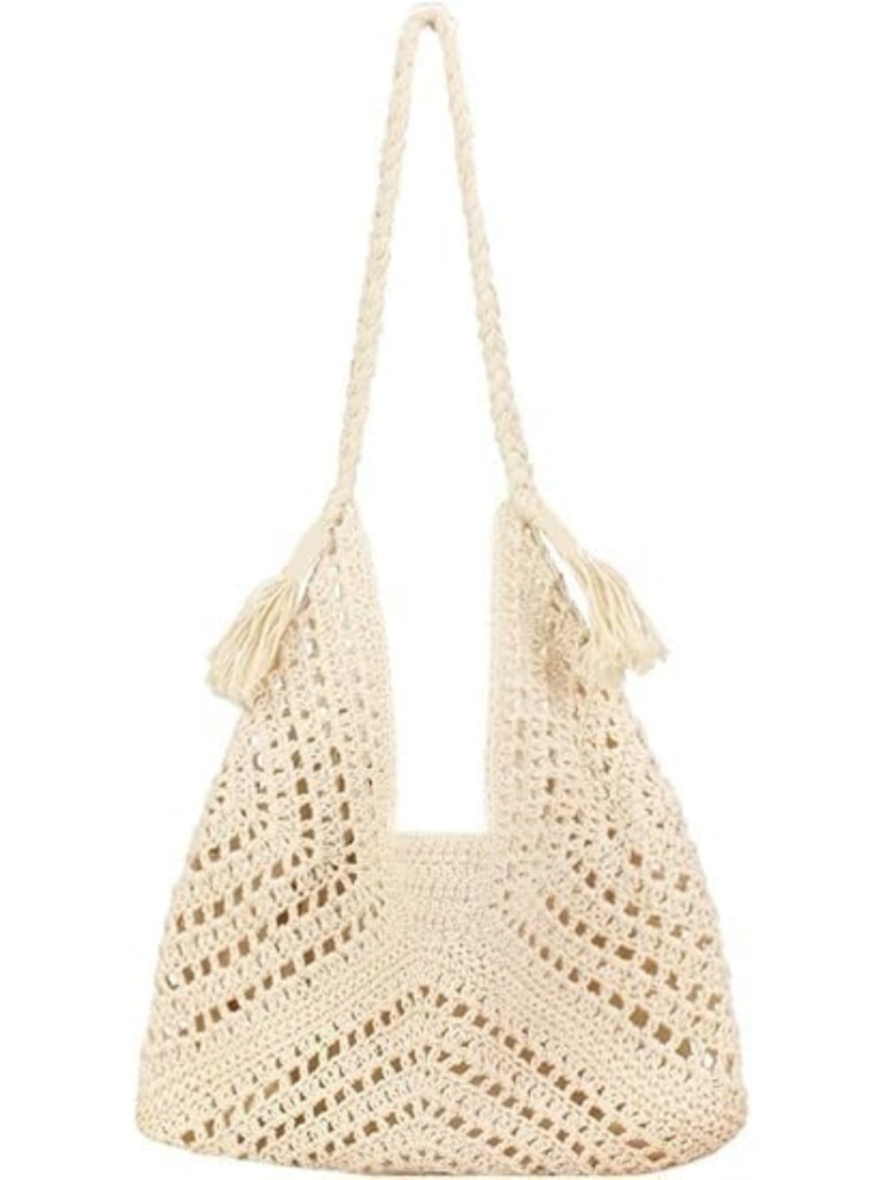 Boho Straw Bags for Women Large Woven Tote Bag Straw Beach Bag Shoulder Bags Pur